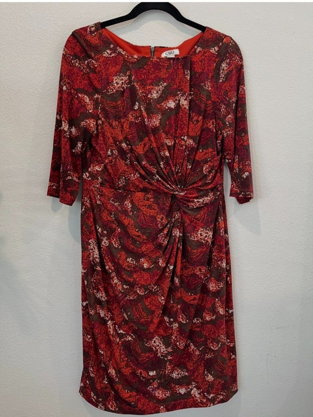 Cato Dress XL Red/Burgundy